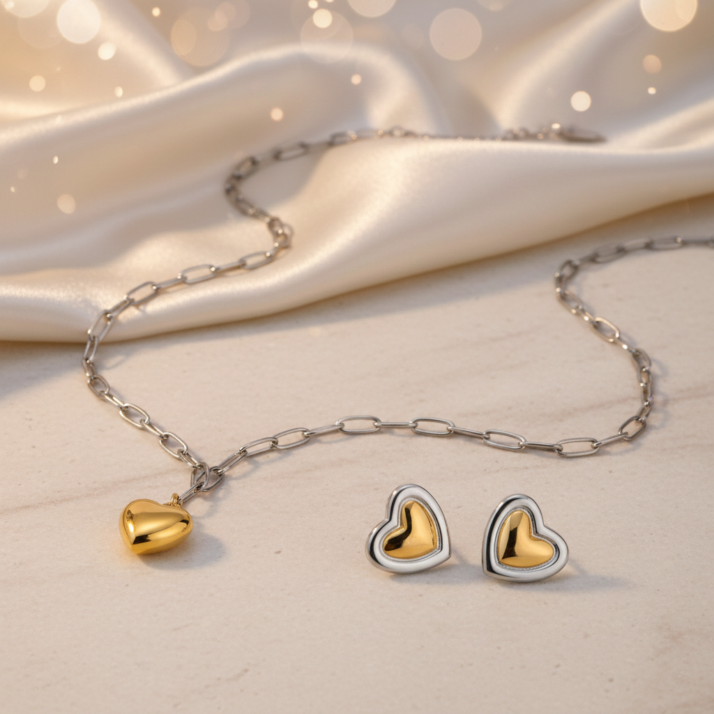 Amara Heart Jewelry Set