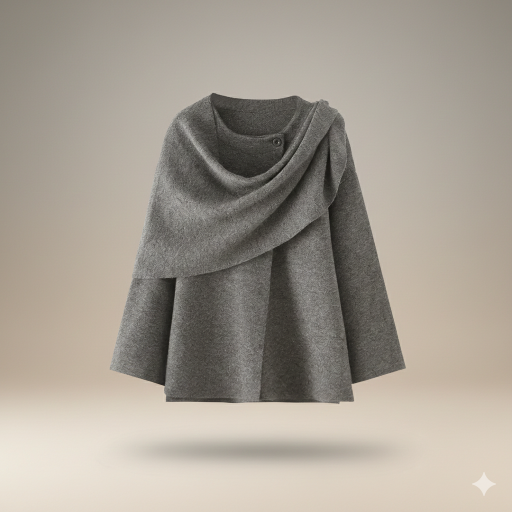 Harper Asymmetric Knit Coat