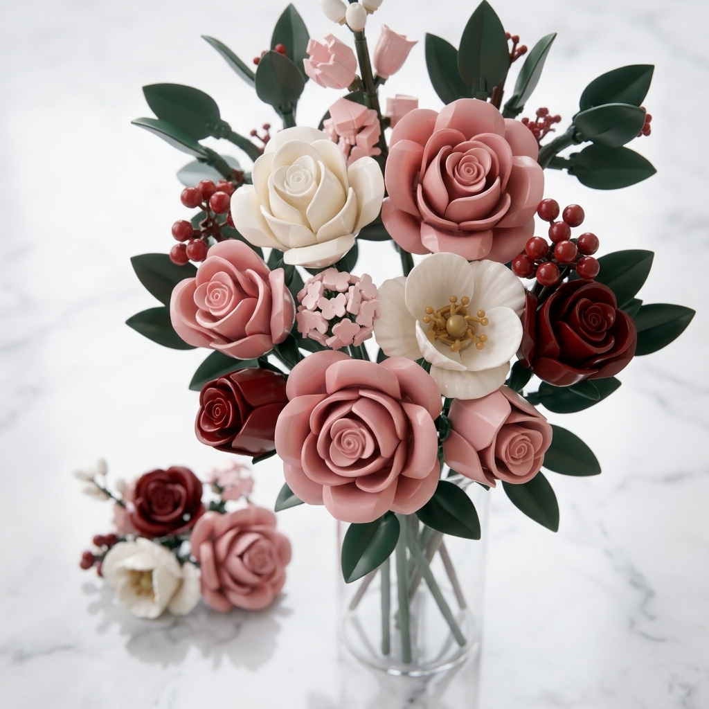 Brick Set - Roses Bouquet