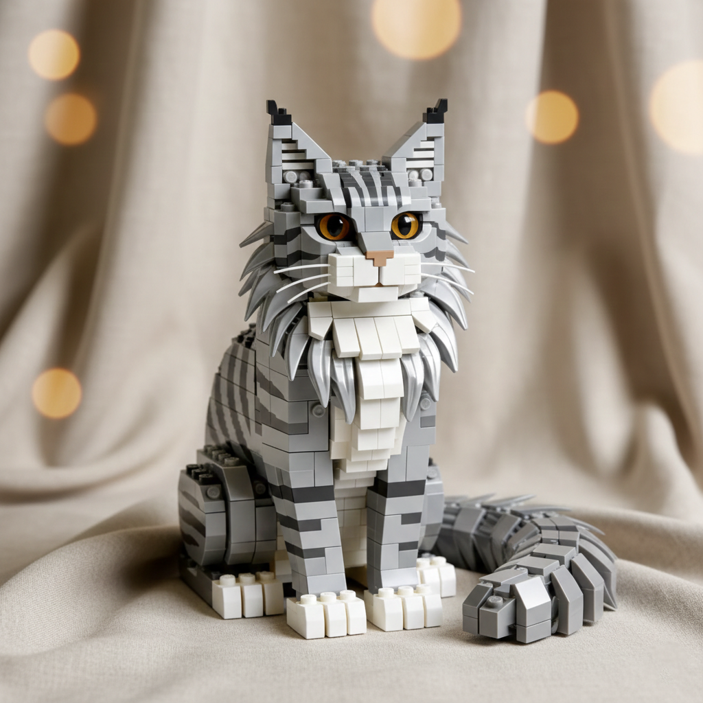 Brick Cats - Maine Coon