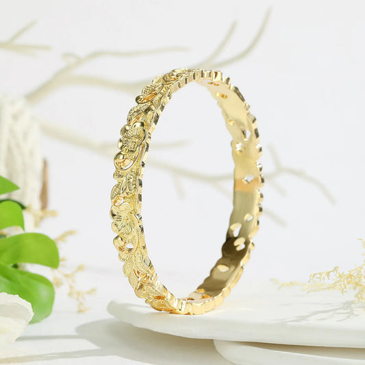 Plumeria Tribal Bangle