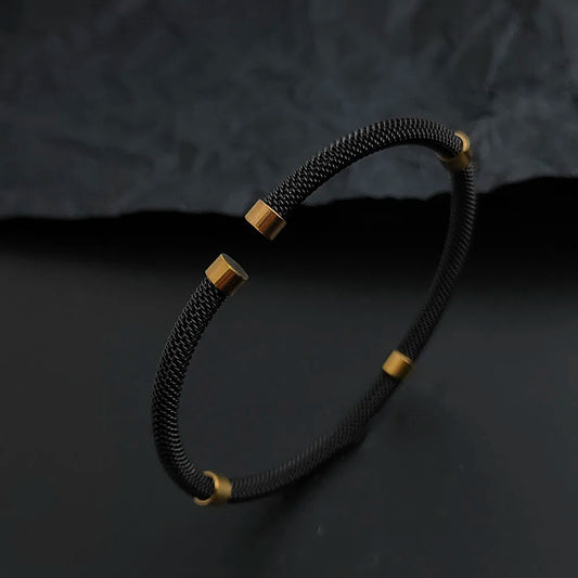 Braided Mesh Gold Bracelet