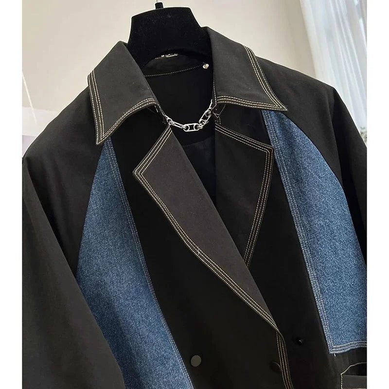 Clara Spliced Denim Jacket
