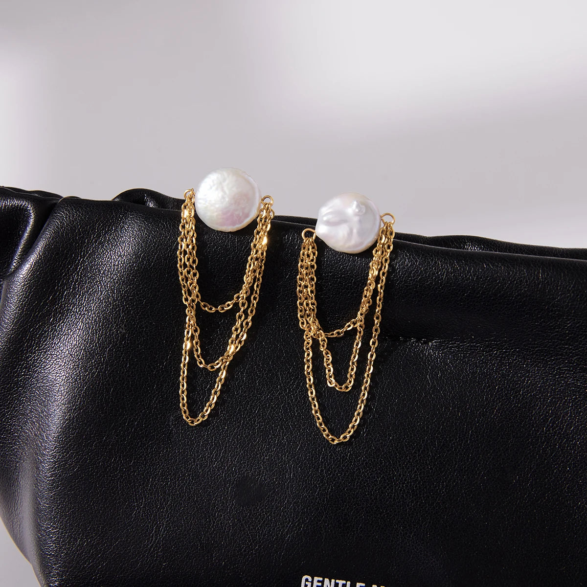 Elara Pearl Tassel Earrings