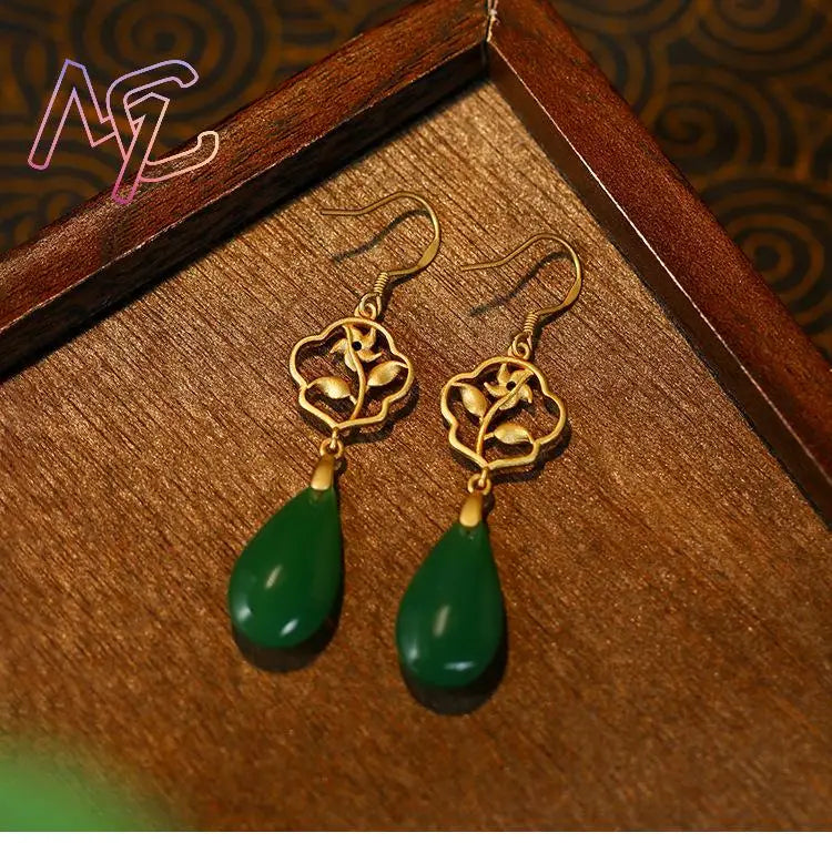 Golden Teardrop Elegance