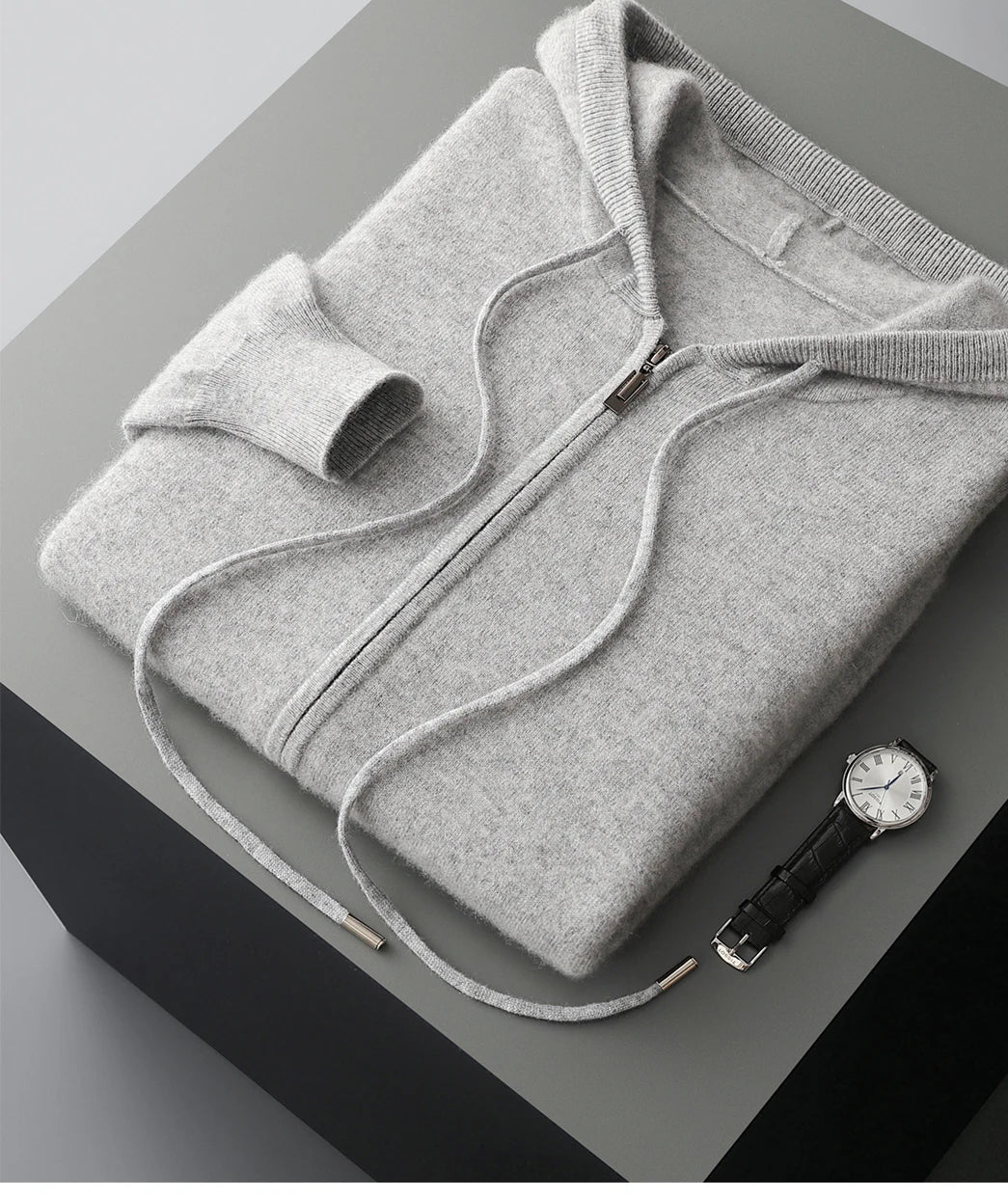 Ezra Cashmere Zip Hoodie