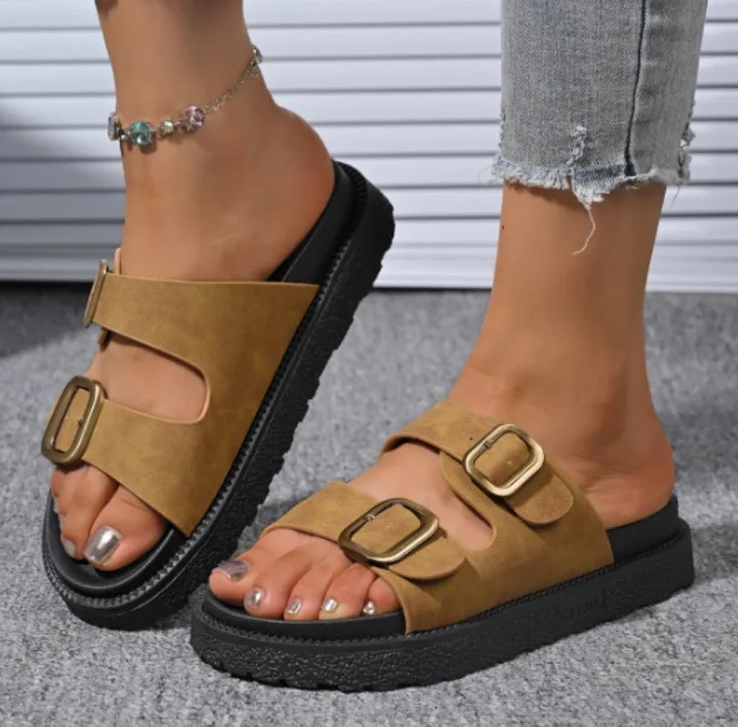 Camila Buckle Strap Sandals