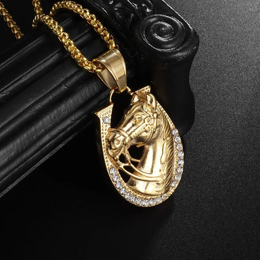 Horse Head Pendant Necklace