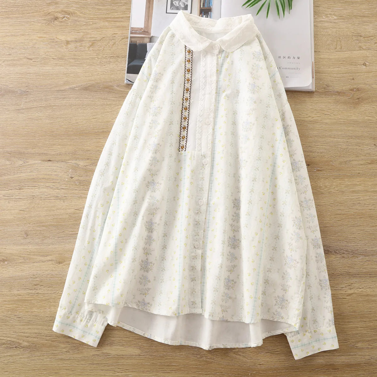 Elora Embroidered Cotton Blouse