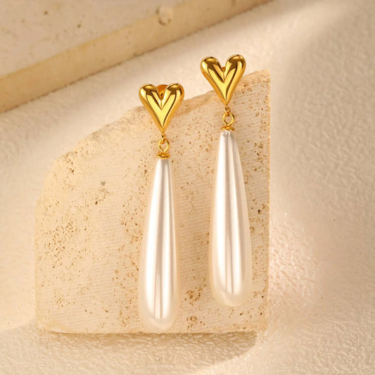 Chili Heart Drop Earrings