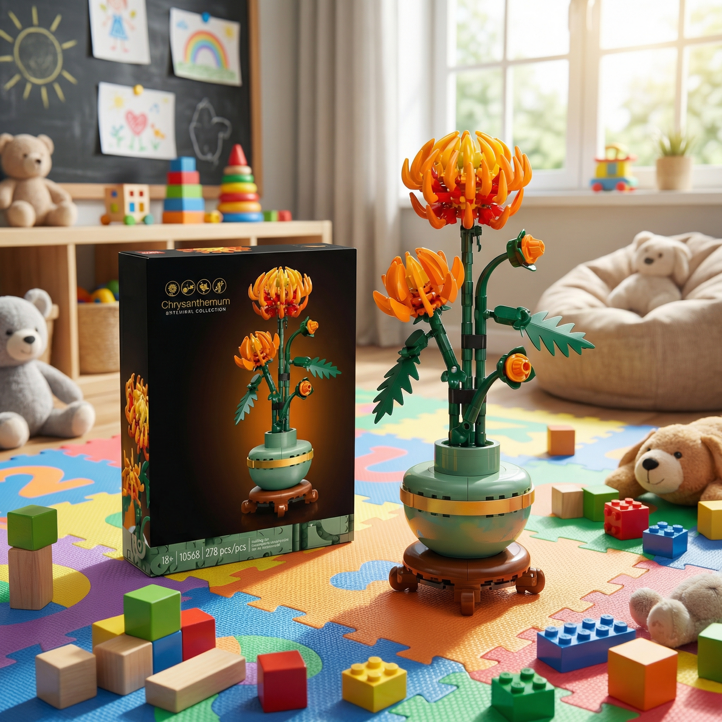 Brick Set - Chrysanthemum