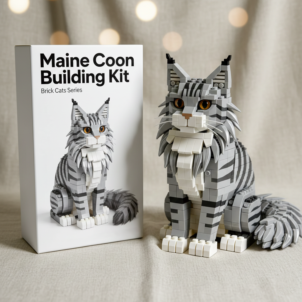 Brick Cats - Maine Coon