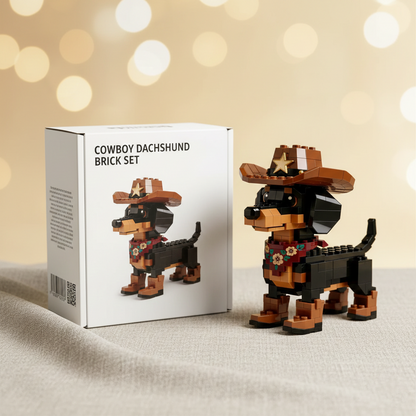 Brick Dogs - Cowboy Dachshund
