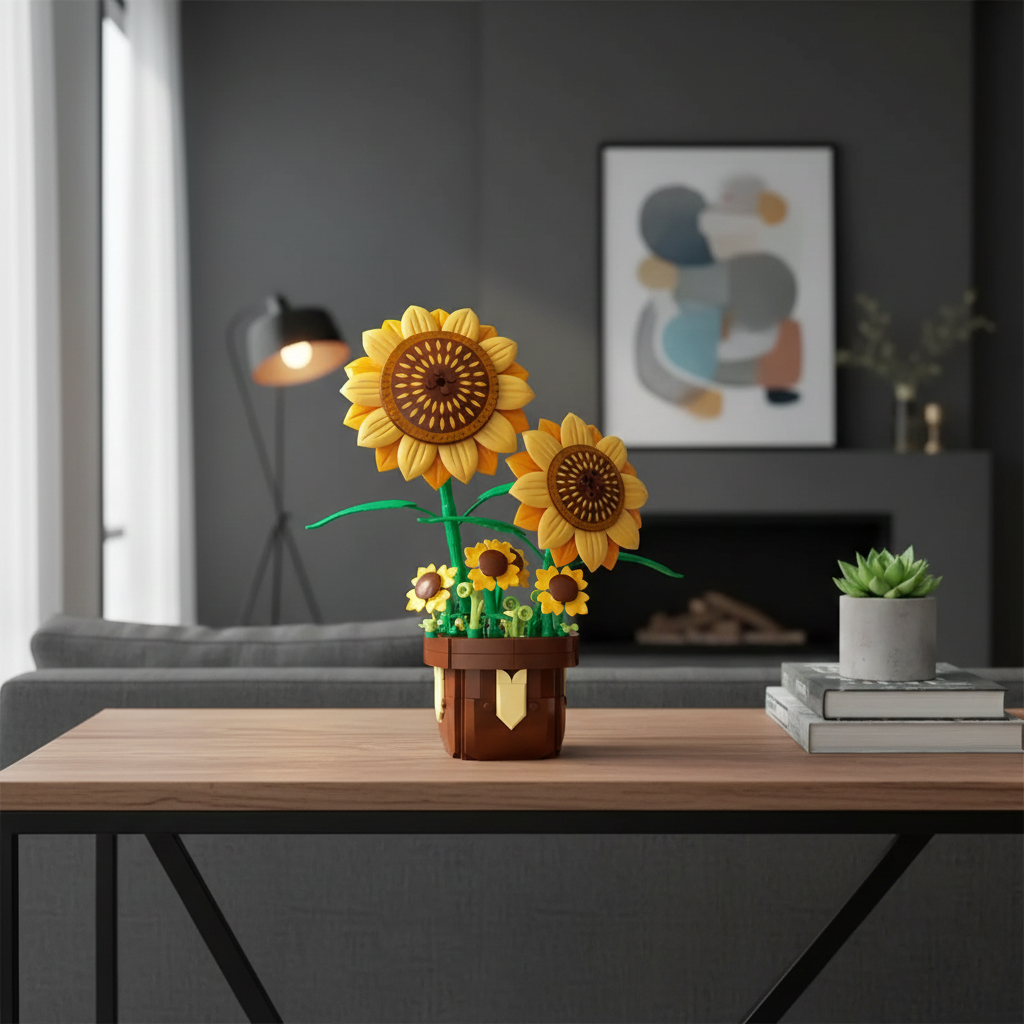 Brick Set - Potted Flower