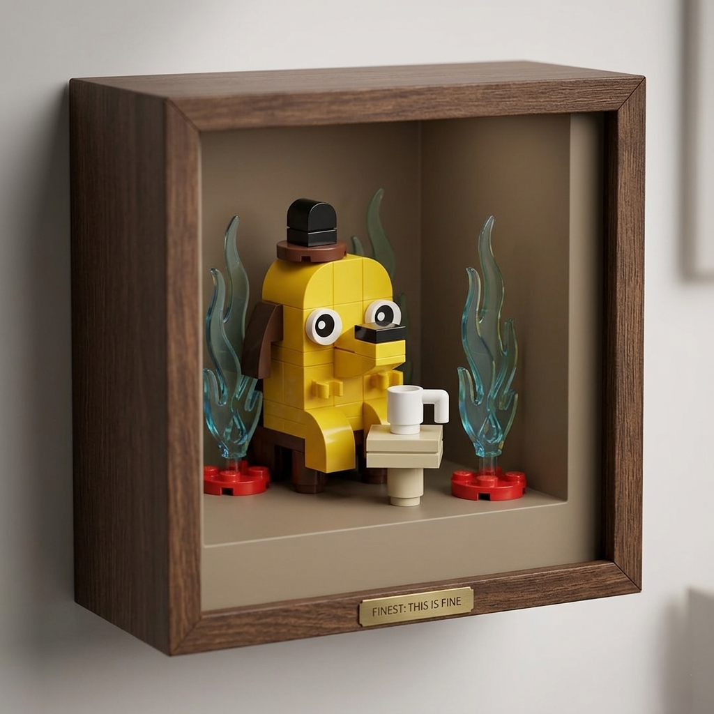 Brick Set - "This is Fine"