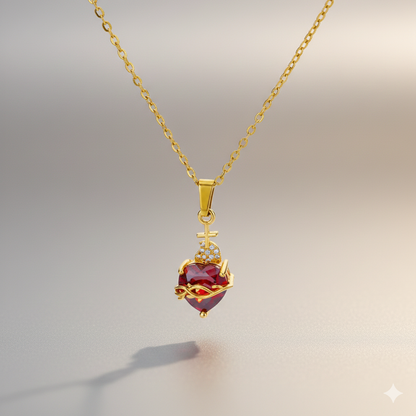 Scarlet Cross Necklace