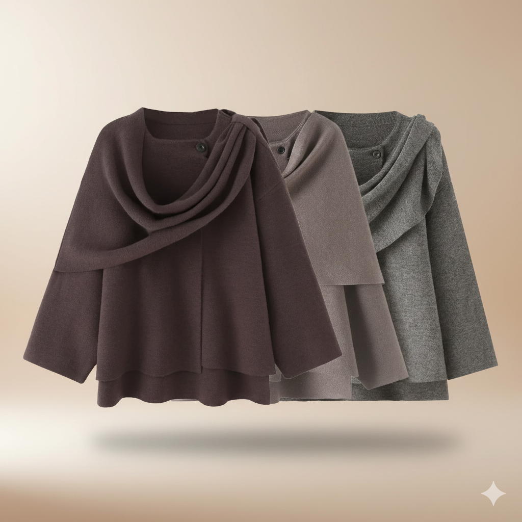 Harper Asymmetric Knit Coat