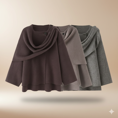 Harper Asymmetric Knit Coat