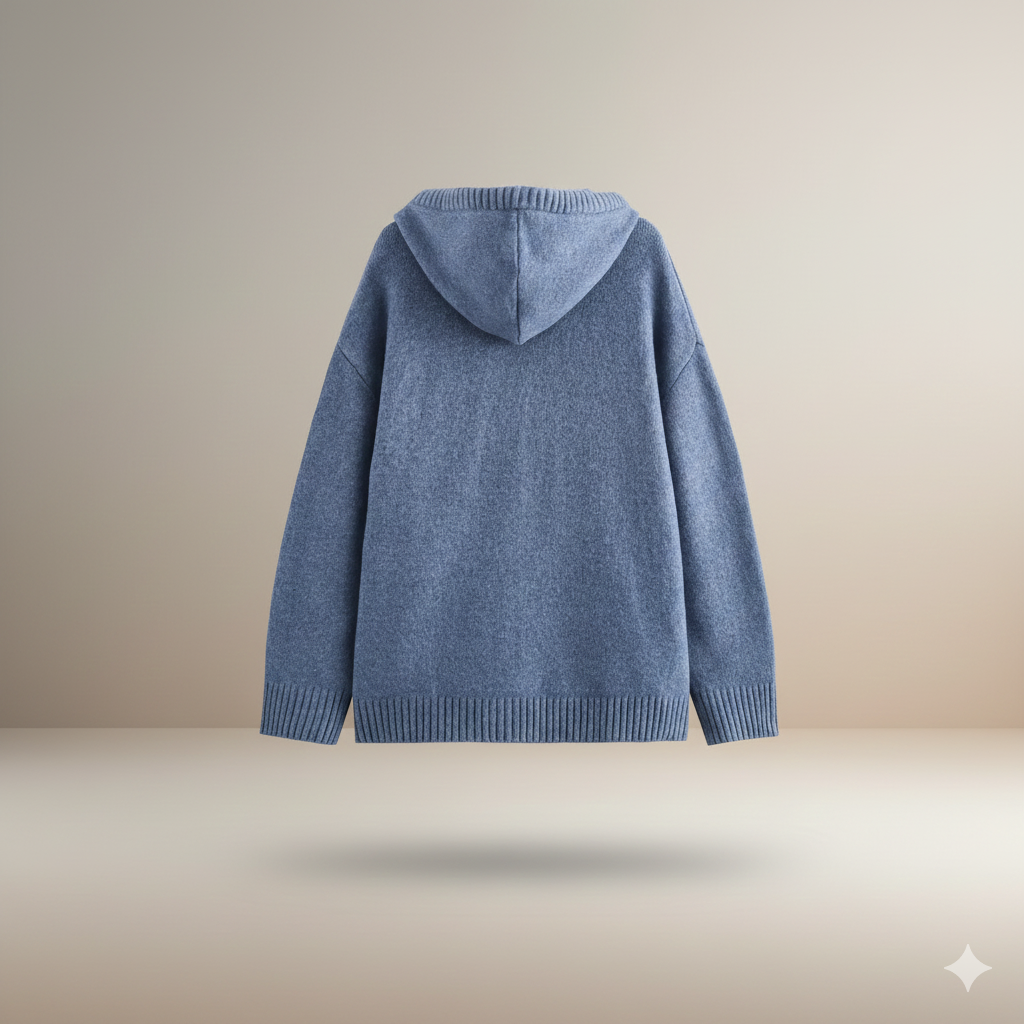 Avery Leopard Knit Hoodie