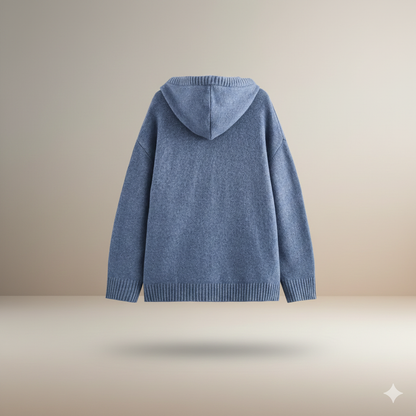 Avery Leopard Knit Hoodie