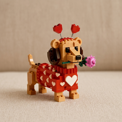 Brick Dogs - Dachshund Love Edition V2