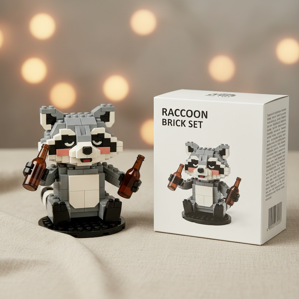 Brick Animals - Raccoon