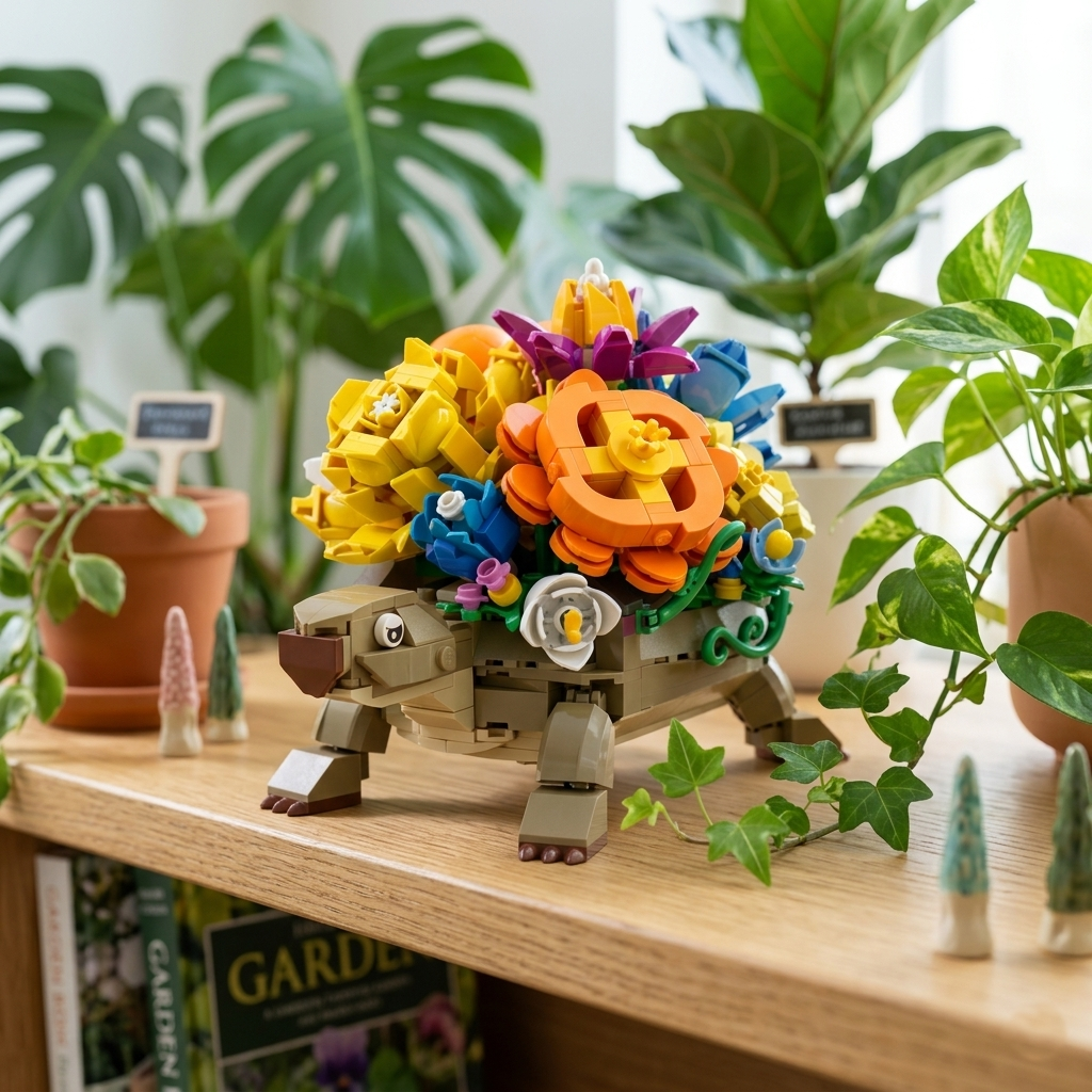 Brick Set - Floral Turtle