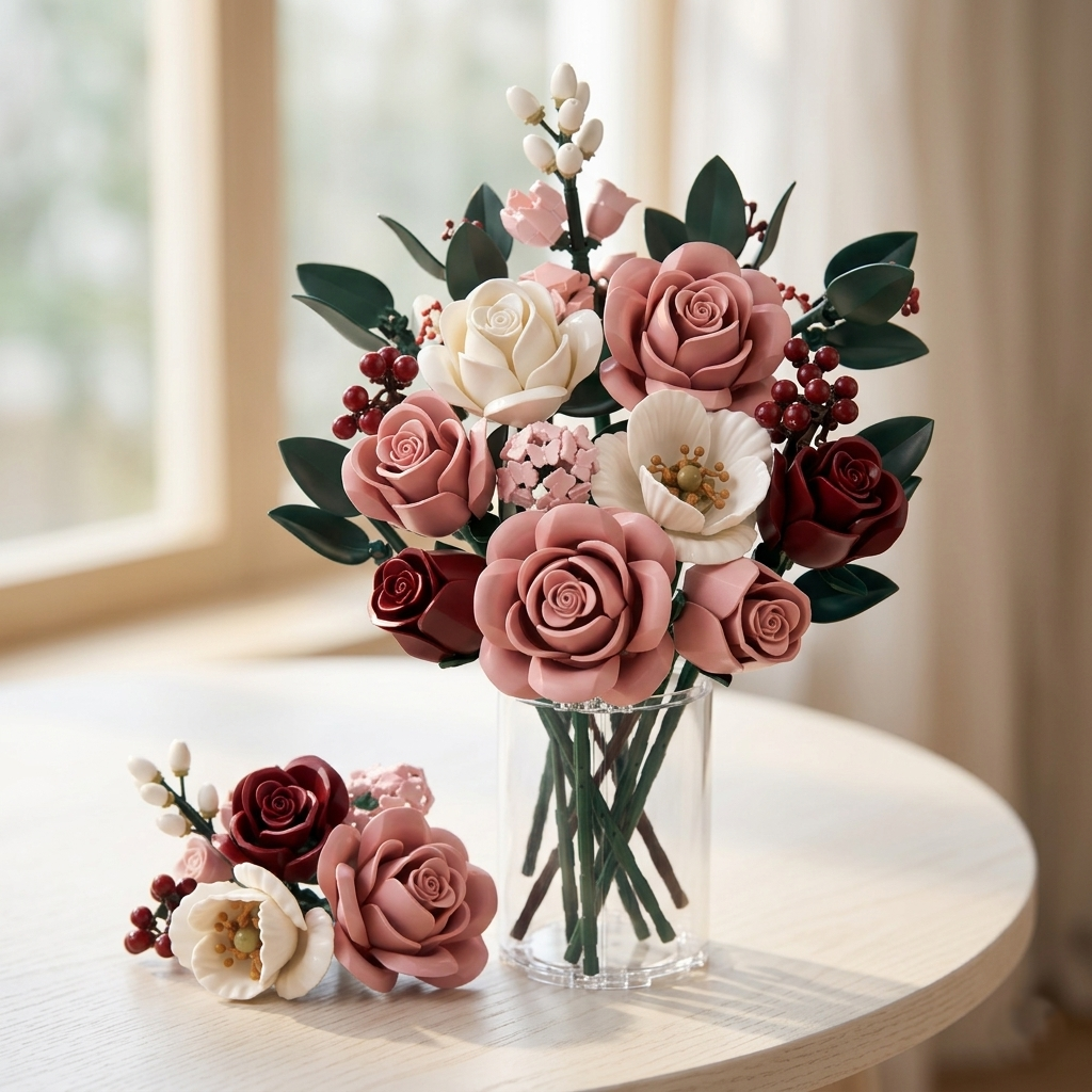 Brick Set - Roses Bouquet