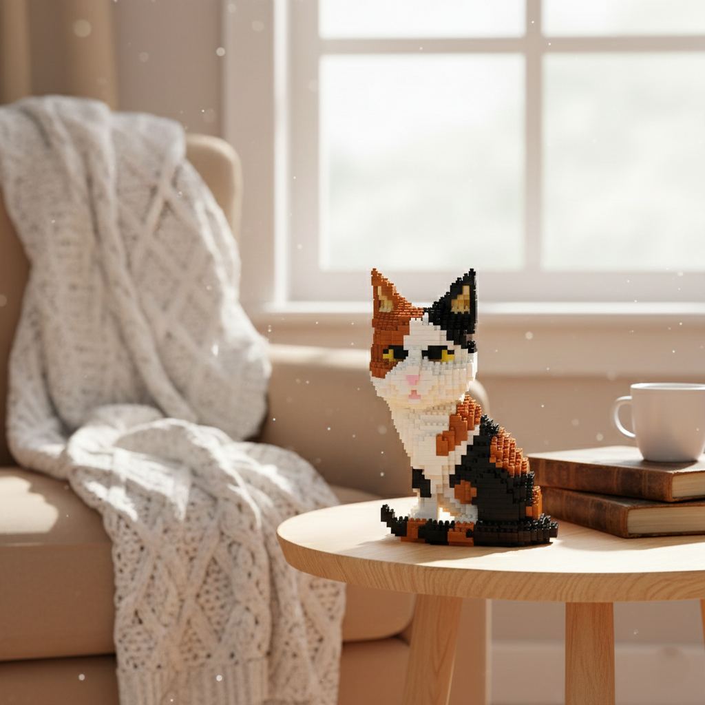 Brick Set - Calico Cat