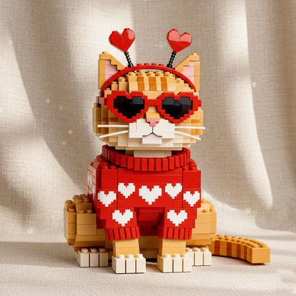 Love Edition - Ginger Cat Brick Set
