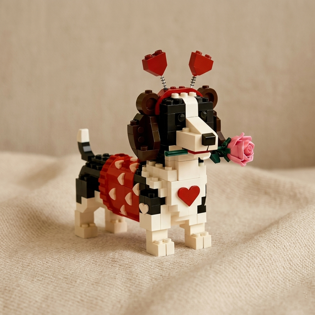 Brick Dogs - Dachshund Love Edition