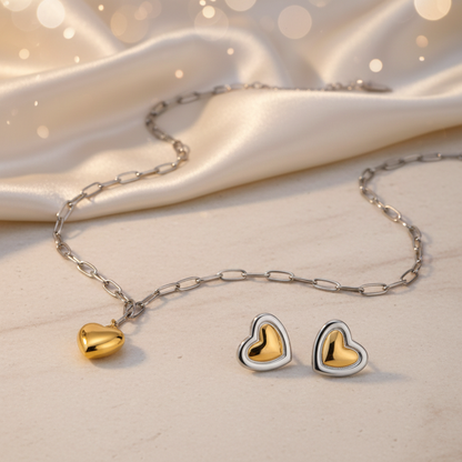 Amara Heart Jewelry Set