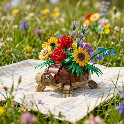 Brick Set - Floral Turtle