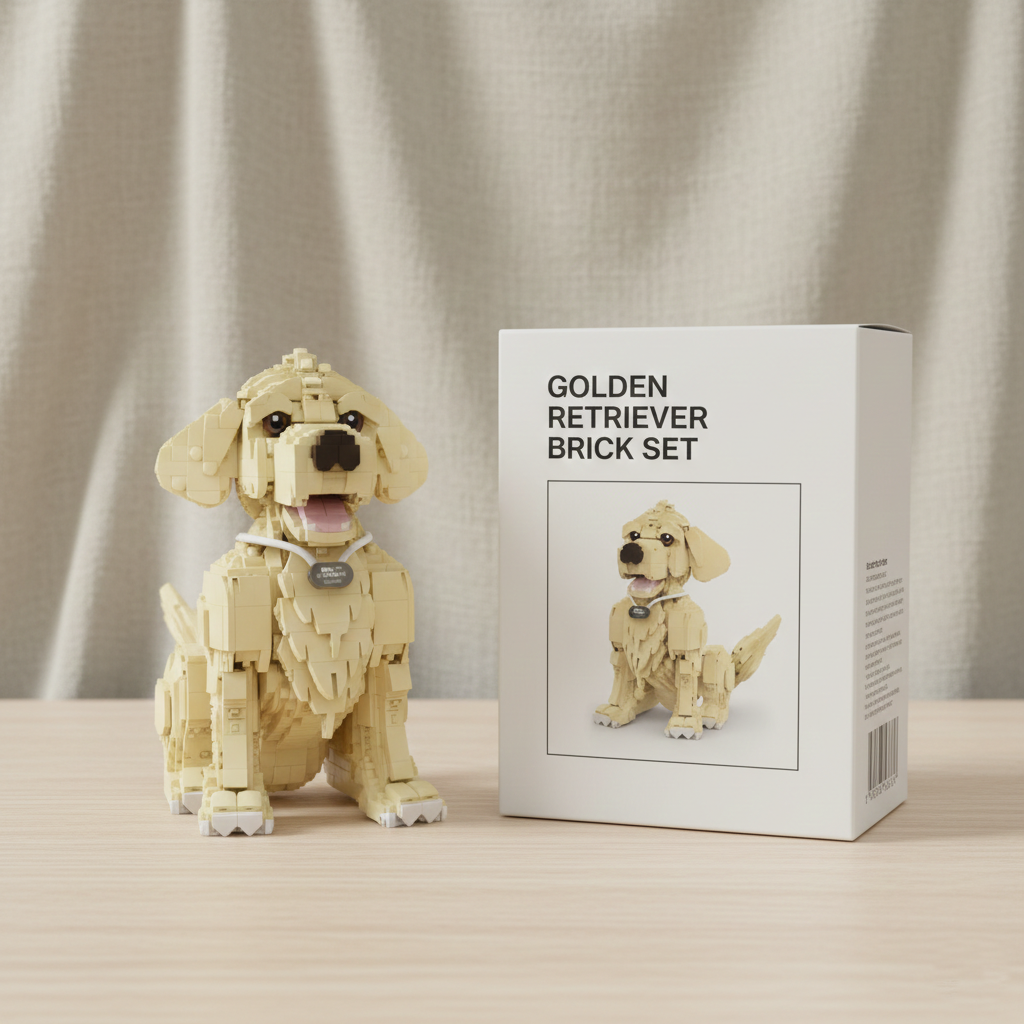 Brick Set - Golden Retriever