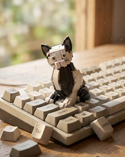 Brick Set - Retro Cat