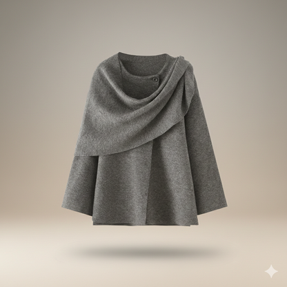 Harper Asymmetric Knit Coat