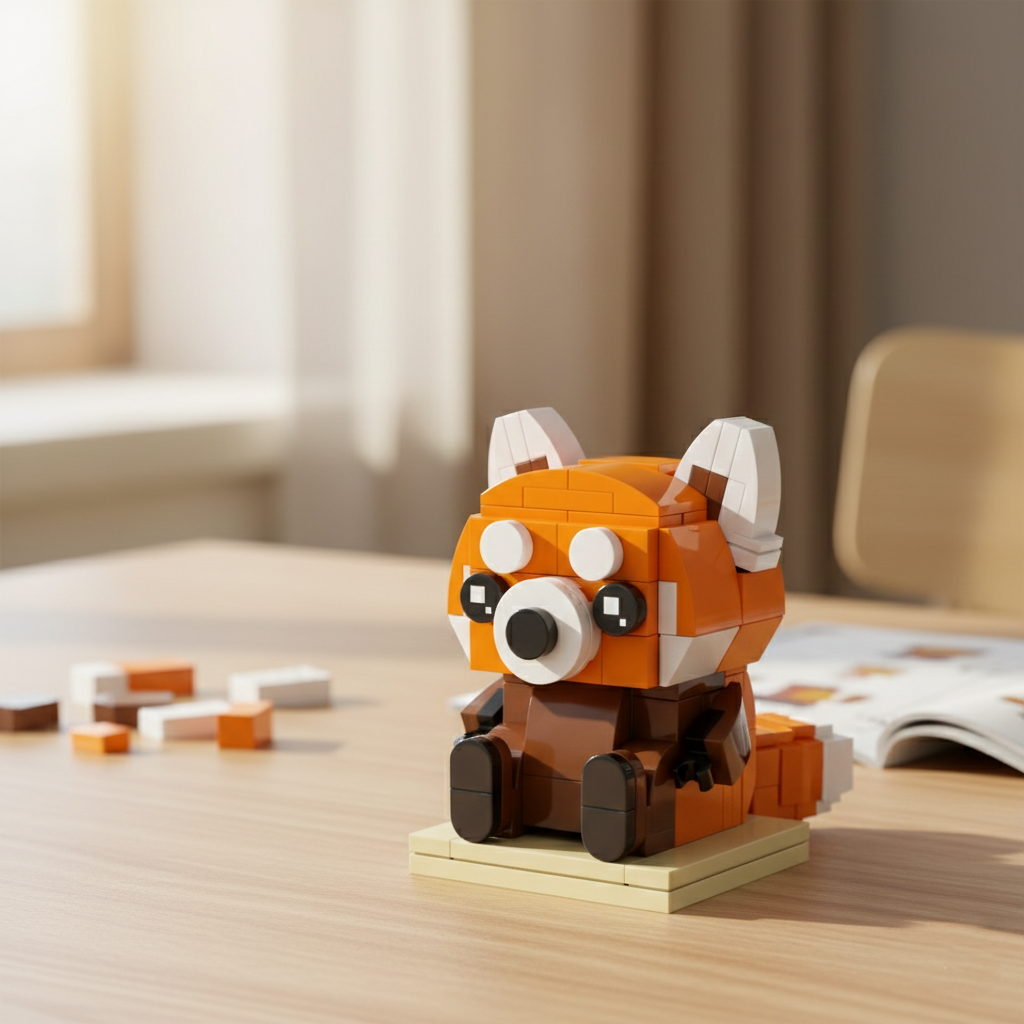 Brick Set - Red Panda