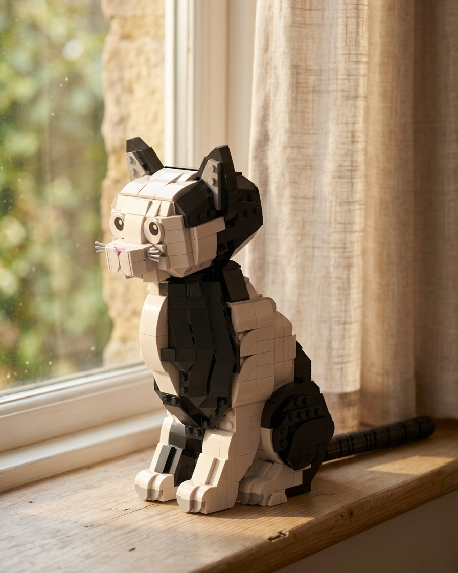 Brick Set - Retro Cat