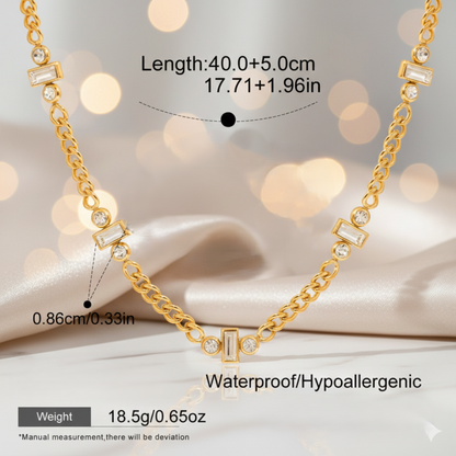 Nova Crystal Chain Necklace