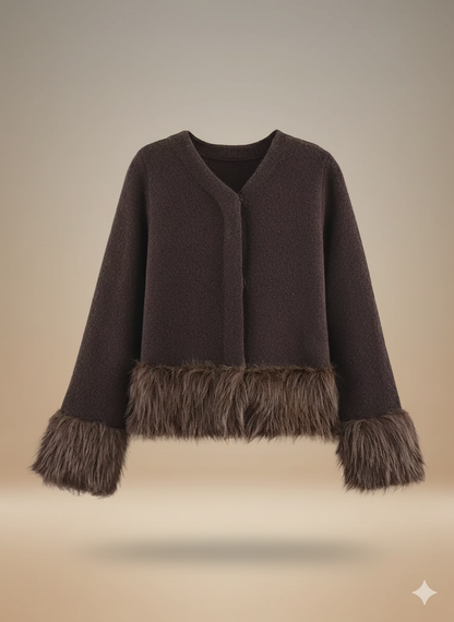 Lila Fur Cardigan