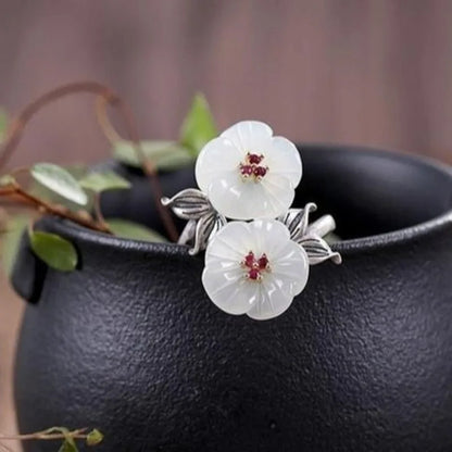Hetian Bloom Ring