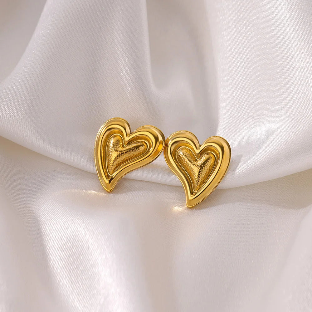 Quinn Heart Studs
