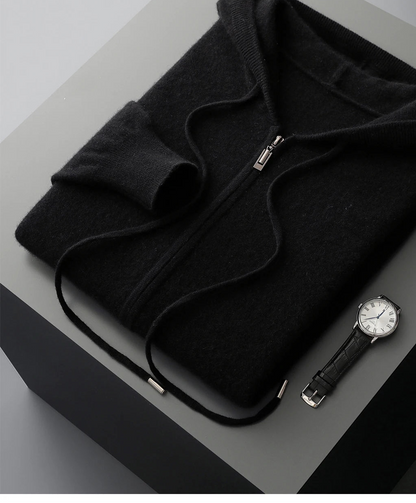 Ezra Cashmere Zip Hoodie