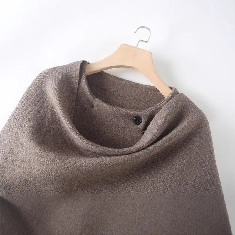 Harper Asymmetric Knit Coat