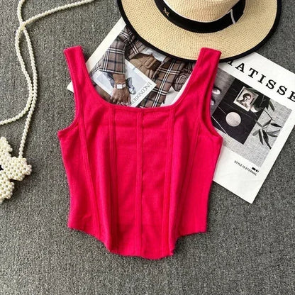 Kaia Denim Corset Top