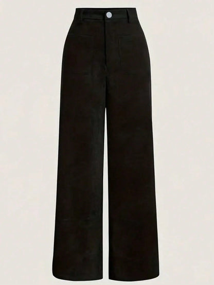 Nora Velvet Straight Pants