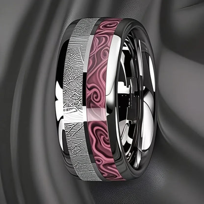 Agate Stone Wedding Band
