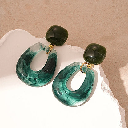 Freya Green Drop Earrings