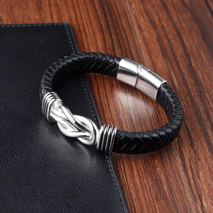 Atlas Leather Knot Bracelet
