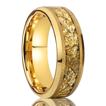 Gold Foil Tungsten Carbide Ring